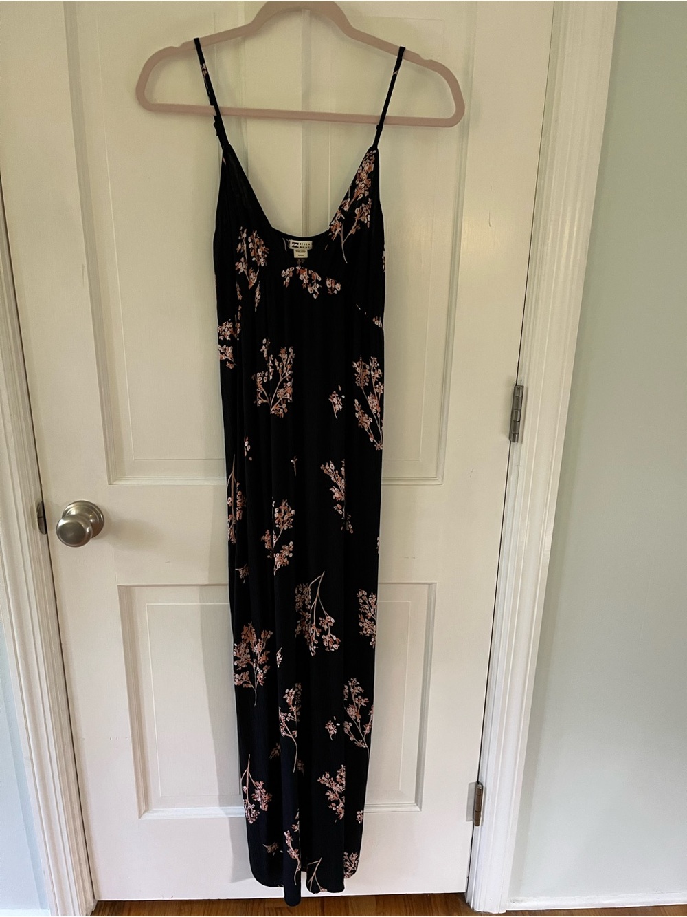 🌟Billabong Black Floral Cotton Gauze Maxi Dress Size Medium